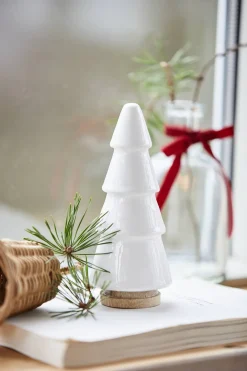 IB laursen Tannenbaum stehend weiß emailliert Höhe: 12,5 Ø: 4,5