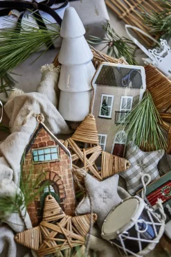 IB laursen Tannenbaum stehend weiß emailliert Höhe: 12,5 Ø: 4,5