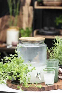 IB laursen Tapasteller m/Griff geöltes Akazienholz