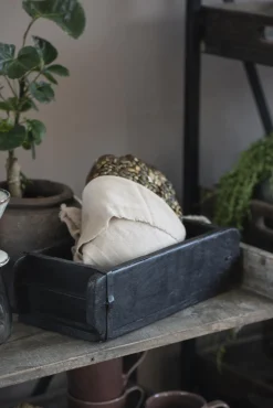 IB laursen Ziegelform schwarz - dunkles Holz Unikat