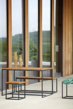 Jan Kurtz Alois Outdoorset 1 Tisch,1 Bänke, 2 Hocker schwarz