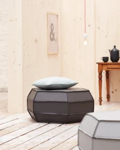 Jan Kurtz ASMUS - Sitzwürfel / Pouf hellgrau