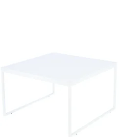 Jan Kurtz Beistelltisch Flat Quadratisch 60 cm Weiß/Esche Weiß