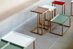 Jan Kurtz Beistelltisch Mira 53 x 20 x 35 cm, inklusive Tablett Taupe