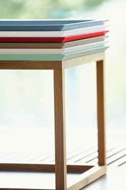 Jan Kurtz Beistelltisch Mira 53 x 20 x 35 cm, inklusive Tablett Taupe