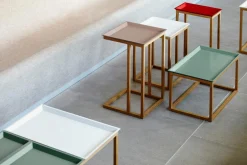 Jan Kurtz Beistelltisch Mira 53 x 20 x 35 cm, inklusive Tablett Taupe