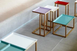 Jan Kurtz Beistelltisch Mira 53 x 20 x 35 cm, inklusive Tablett Taupe