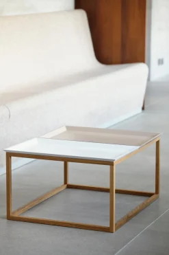 Jan Kurtz Beistelltisch Mira 53 x 20 x 35 cm, inklusive Tablett Taupe