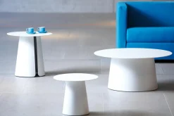 Jan Kurtz Feel Beistelltisch - Weiß; Ø 40 - H: 32cm