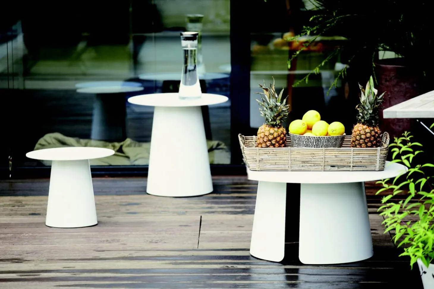 Jan Kurtz Feel Beistelltisch - Weiß; Ø 40 - H: 32cm