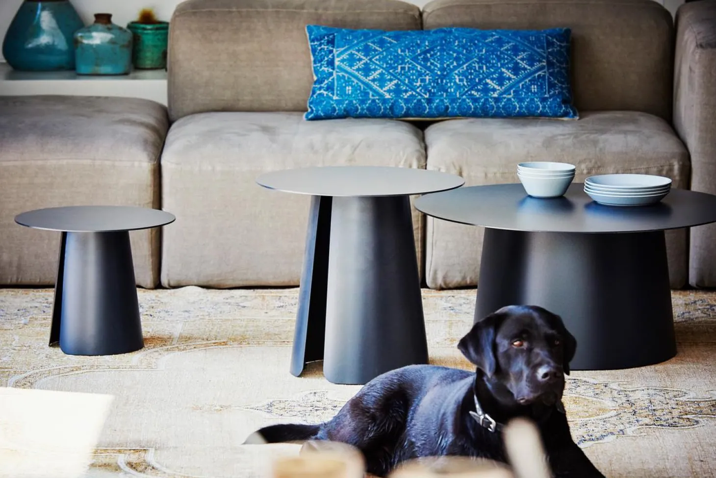 Jan Kurtz Feel Beistelltisch - Weiß; Ø 40 - H: 32cm