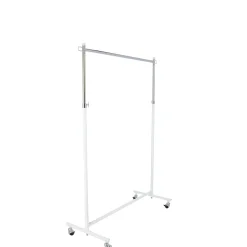 Jan Kurtz Garderobenwagen Boston weiß / verchromt