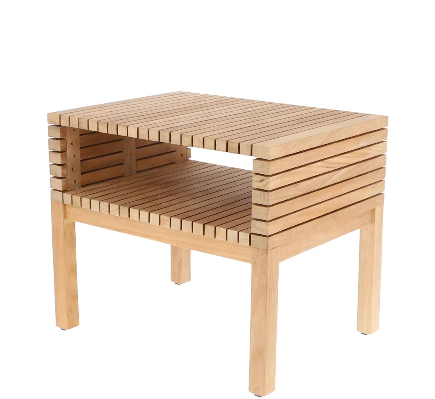 Jan Kurtz Garten Beistelltisch SAMOA mit Ablagefach 60 x 45 cm, 50 cm hoch