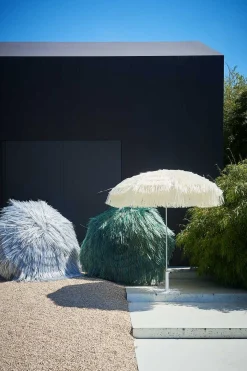 Jan Kurtz Hawaii - Sonnenschirm mit Fransen türkis