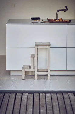 Jan Kurtz Hockerleiter SOHO, 3 Stufen hellgrau