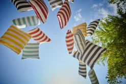 Jan Kurtz Kissen SOMNIA Streifen weiß/rot 48 x 48 cm