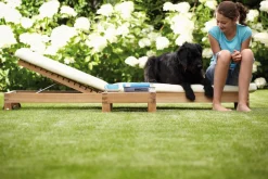 Jan Kurtz Korfu Sonnenliege mit Rollen und 5-fach verstellbarem Kopfteil