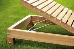 Jan Kurtz Korfu Sonnenliege mit Rollen und 5-fach verstellbarem Kopfteil