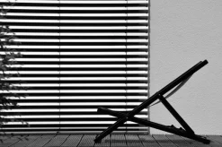 Jan Kurtz Liegestuhl Rimini pulverbeschichtet Schwarz Schwarz