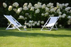 Jan Kurtz Liegestuhl Rimini pulverbeschichtet Schwarz Schwarz