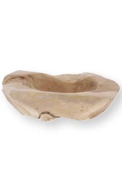 Jan Kurtz Natural Schale Teak Unikat H: 11 cm D: 30 cm