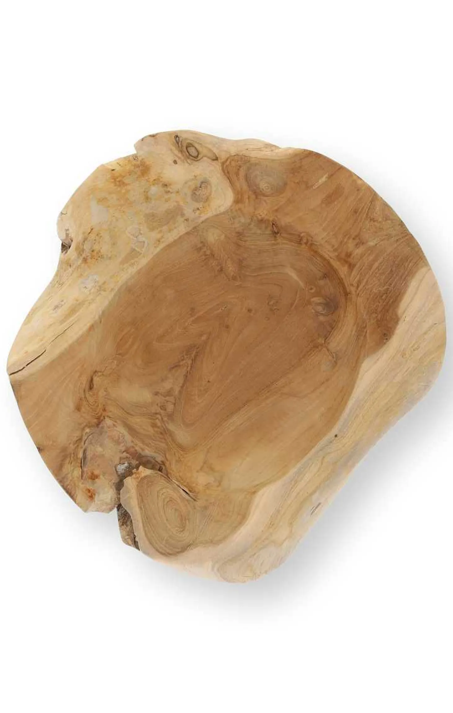 Jan Kurtz Natural Schale Teak Unikat H: 11 cm D: 30 cm