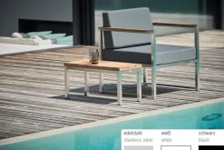 Jan Kurtz Outdoor Beistelltisch Lux Lounge schwarz