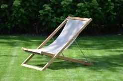 Jan Kurtz Outdoor Deckchair Nizza weiß