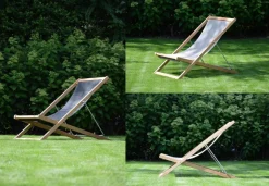 Jan Kurtz Outdoor Deckchair Nizza weiß