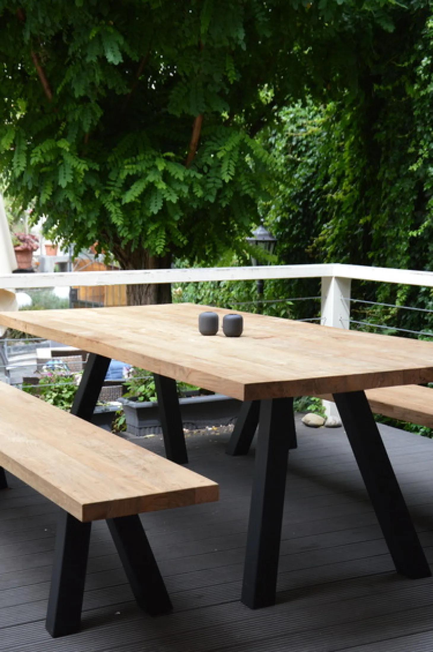 Jan Kurtz Outdoor Tisch Bradford natur schwarz 75x240x100