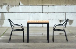 Jan Kurtz Outdoor Tisch Quadrat Teak / weiß 80x50