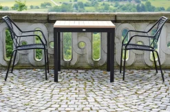 Jan Kurtz Outdoor Tisch Quadrat Teak / weiß 80x50