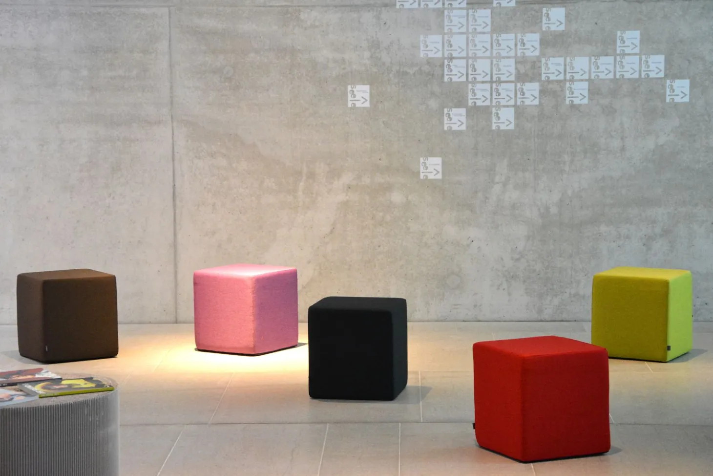 Jan Kurtz Pouf SITTING Loden dunkelbraun