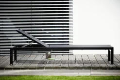 Jan Kurtz Quadrato Stapelliege - silber schwarz