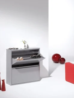 Jan Kurtz Schuhschrank DOUBLE LARGE 2 silberfarben