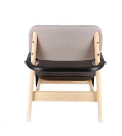 Jan Kurtz Sessel BILLY, Gestell: Esche, Armlehne: Stahlrohr schwarz/braun/beige