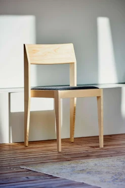 Jan Kurtz Stuhl mit gepolsteter Sitzfläche Nora wenge/hellgrau