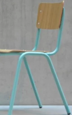 Jan Kurtz Stuhl Zero, türkis/eiche