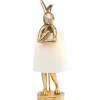 Kare Tischleuchte Hase gold/weiss 68 cm