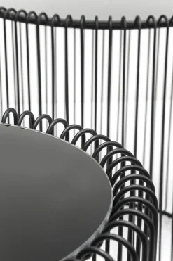 Kare Wire - Beistelltisch Schwarz Ø 27 cm; H 43 cm