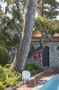 Kartell Be Bop In- und Outdoorsstuhl weiß