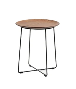 Kartell Beistelltisch Al Wood dunkles Holz/schwarz