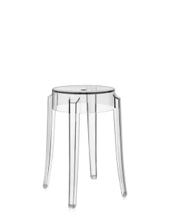 Kartell Hocker Charles Ghost glasklar