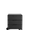 Kartell Mobil Mat Kommode mit Rollen schwarz