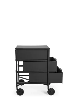 Kartell Mobil Mat Kommode mit Rollen schwarz