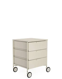 Kartell Mobil Mat Kommode mit Rollen schwarz