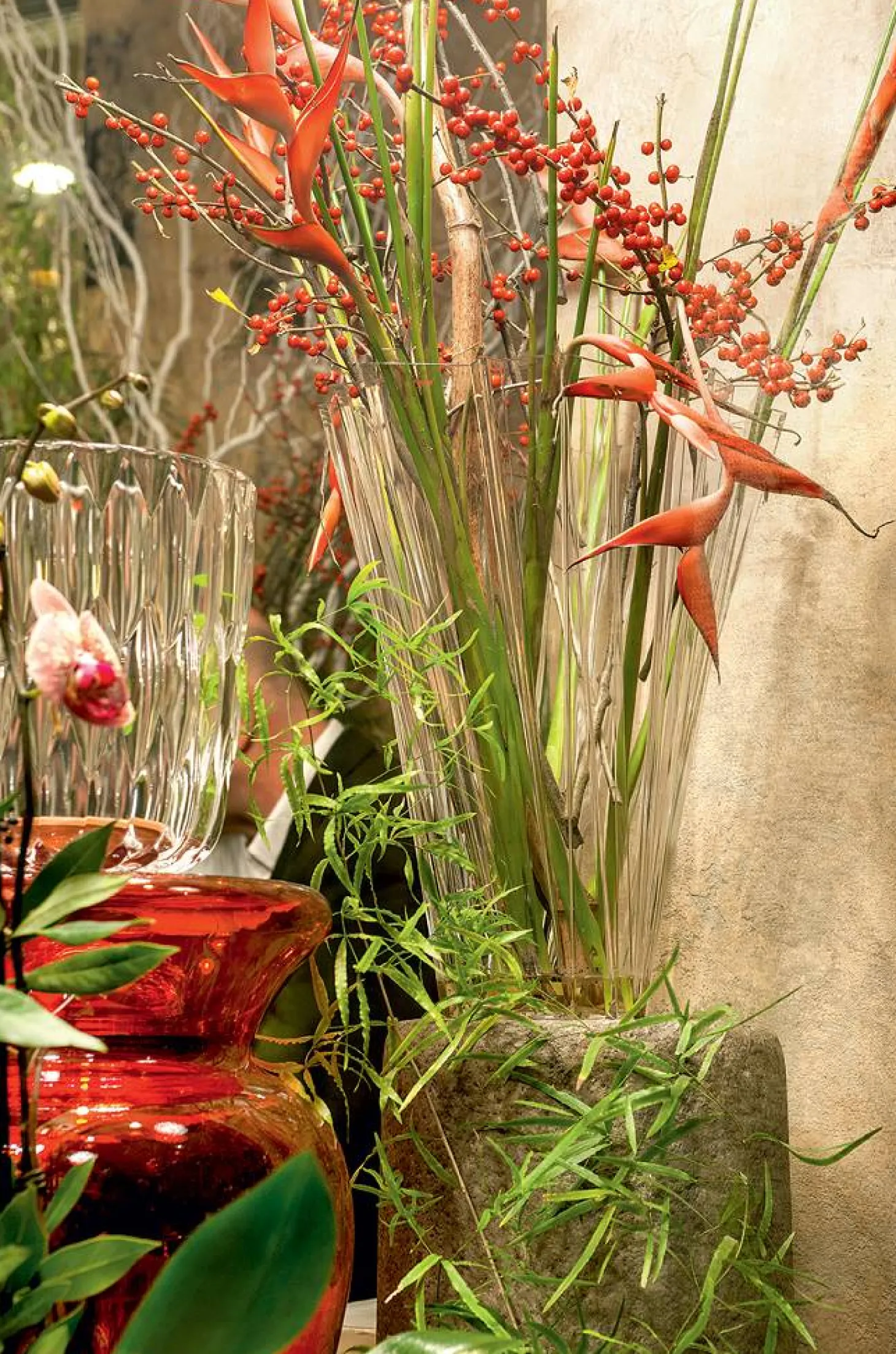 Kartell Shanghai Blumenvase glasklar