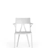 Kartell Stuhl A.I. mit Rückenlehne weiß