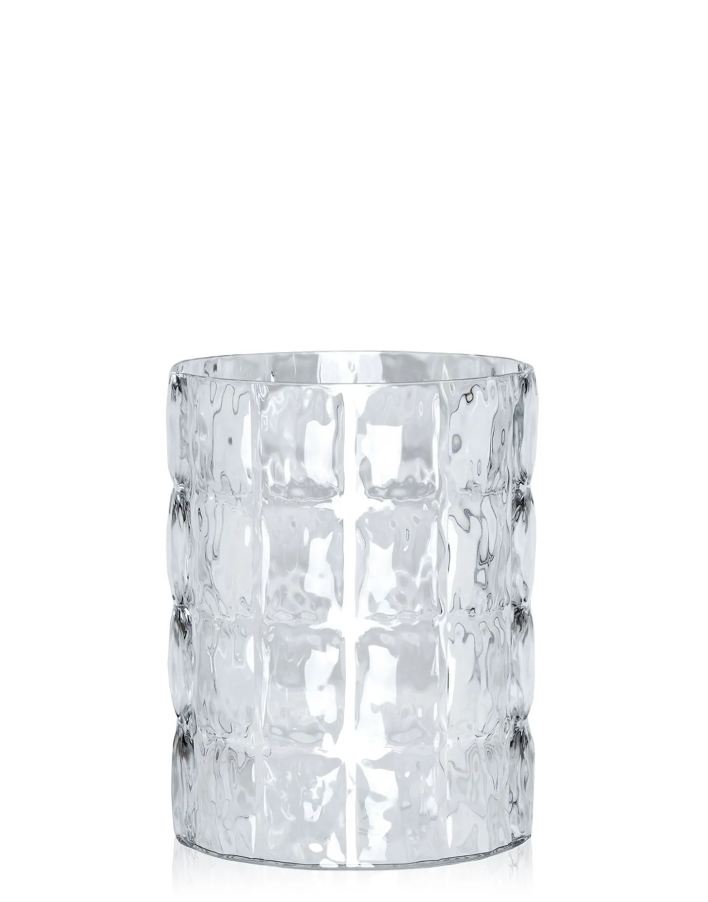 Kartell Vase Matelasse glänzendes weiß