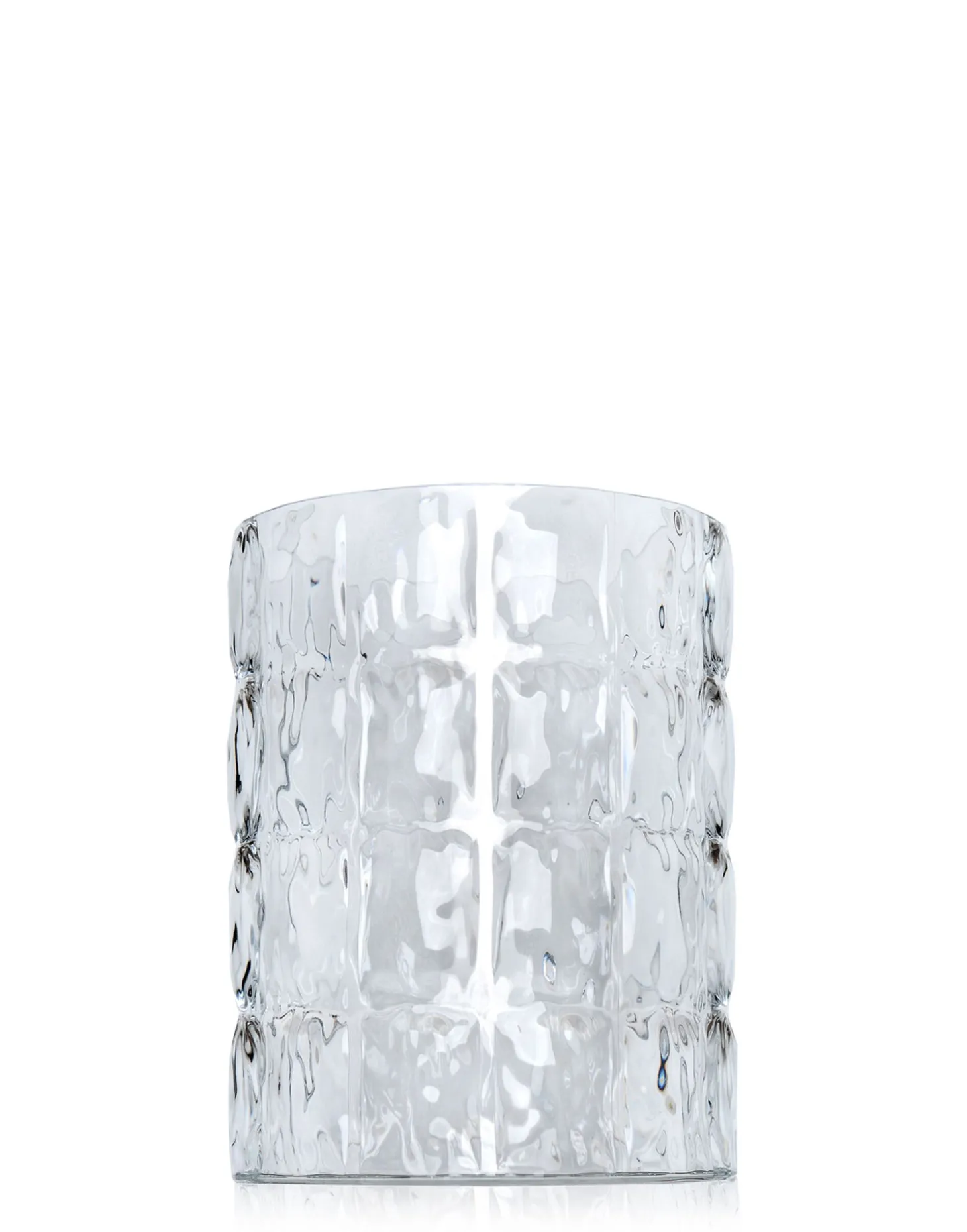 Kartell Vase Matelasse glänzendes weiß